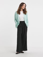 JD Williams Mint Green Edge To Edge Crochet Cardigan - Image 4 of 4