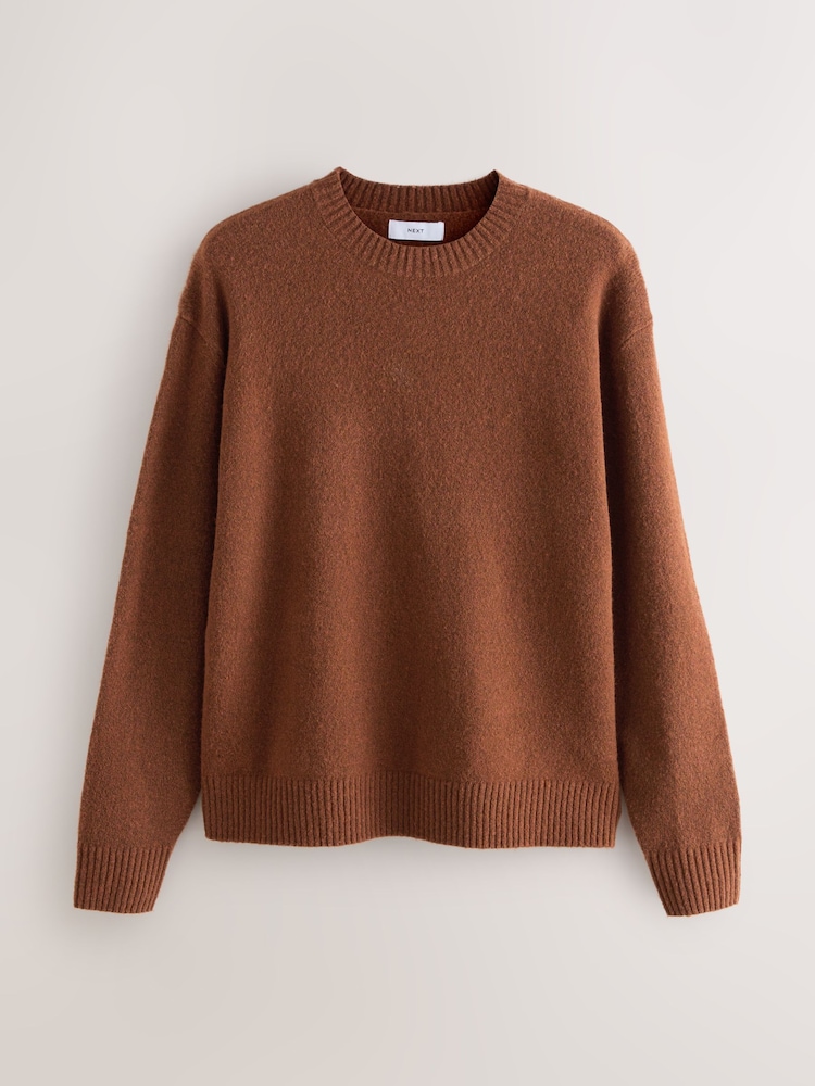 Crew Neck Zara Knitwear Women SOFT BASIC KNIT SWEATER Ecru ZARA Canada