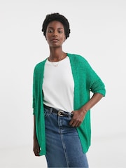 JD Williams Green Tape Yarn Cardigan - Image 1 of 4