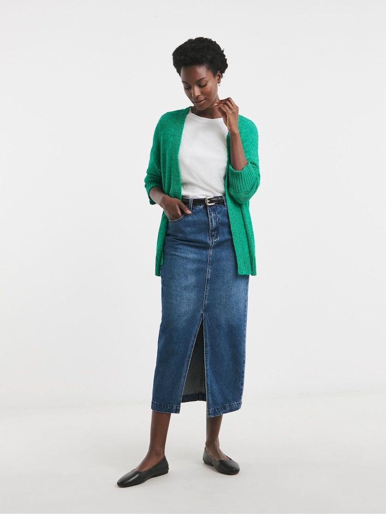 JD Williams Green Tape Yarn Cardigan - Image 4 of 4