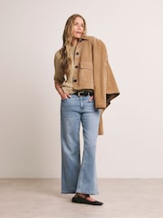 Anthology By JD Williams Natural Premium Cable Knit Half Sleeve Jumper - Image 4 of 5