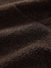 Chocolate Brown Revere Button Up Coatigan - Image 7 of 8