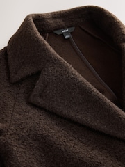 Chocolate Brown Revere Button Up Coatigan - Image 8 of 8