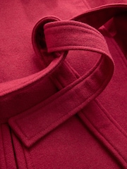 Red Formal Funnel Neck Coat - Image 10 of 10
