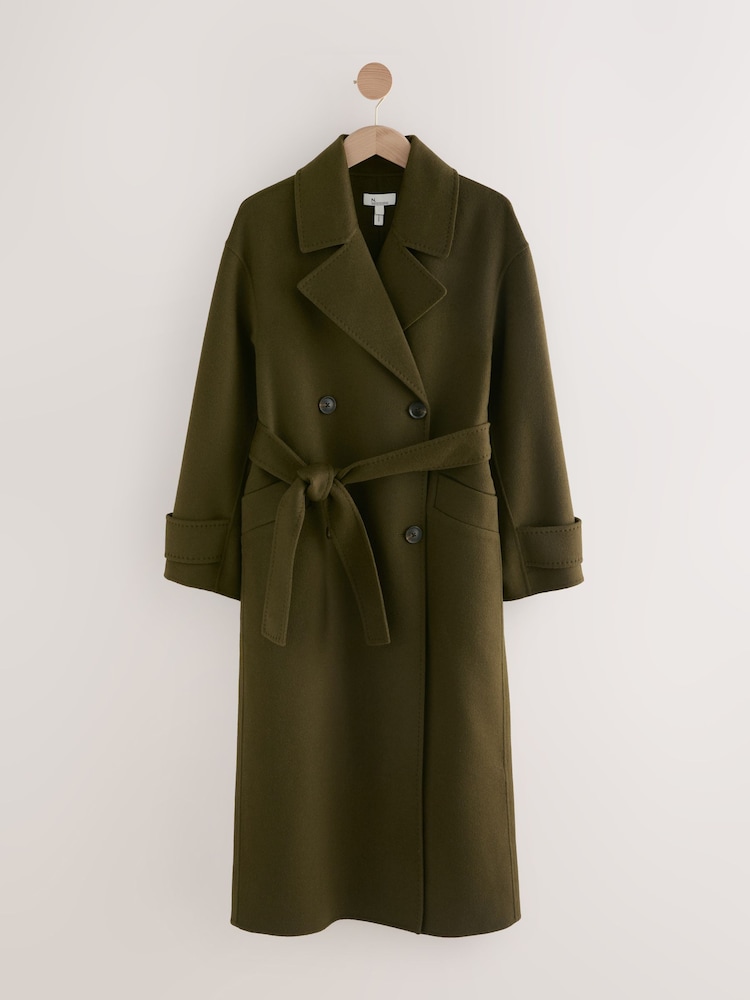 Khaki Green Tabitha Simmons Handsewn Coat - Image 1 of 4