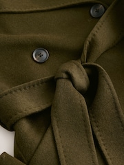 Khaki Green Tabitha Simmons Handsewn Coat - Image 3 of 4
