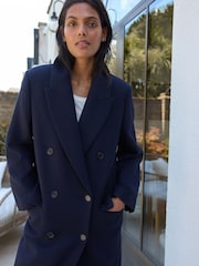 Navy Revere Coat - Image 4 of 7