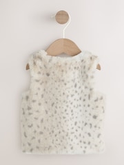 Leopard Baby Faux Fur Print Gilet (0mths-3yrs) - Image 2 of 5