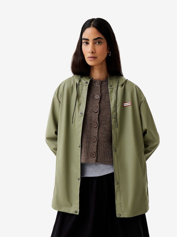 Hunter Green Izzy Hooded Jacket - Image 1 of 5