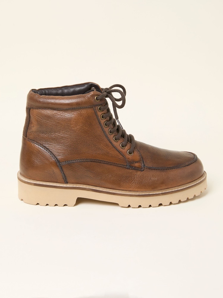 FatFace Tan Brown Mens Apron Boot - Image 1 of 3 FatFace Tan Brown Mens Apron Boot - Image 1 of 3