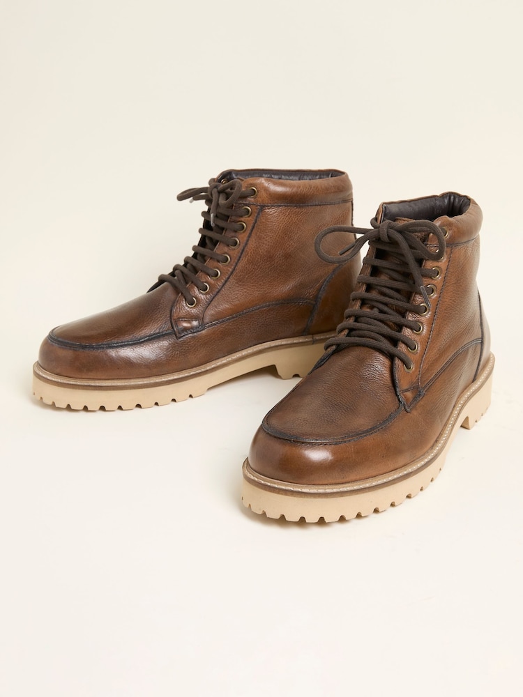FatFace Tan Brown Mens Apron Boot - Image 4 of 4