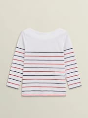 Hobbs Avia Striped 100% Cotton T-Shirt - Imagen 6 de 6