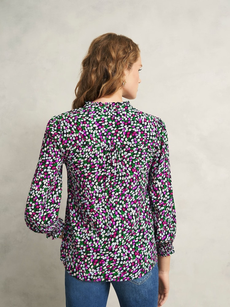 Hobbs Pink/Green Orelia Blouse - Image 2 of 5