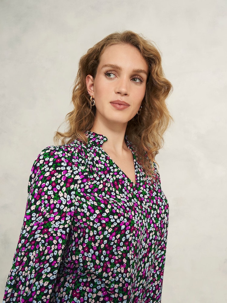 Hobbs Pink/Green Orelia Blouse - Image 3 of 5