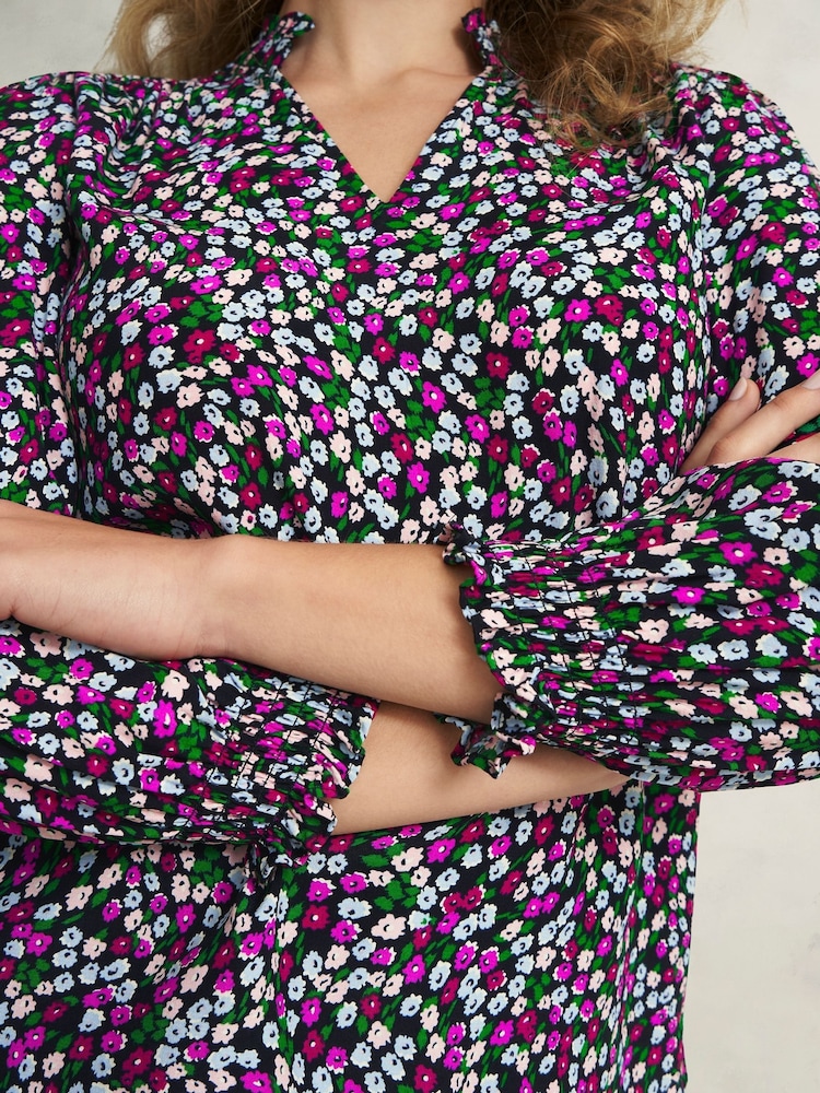 Hobbs Pink/Green Orelia Blouse - Image 4 of 5