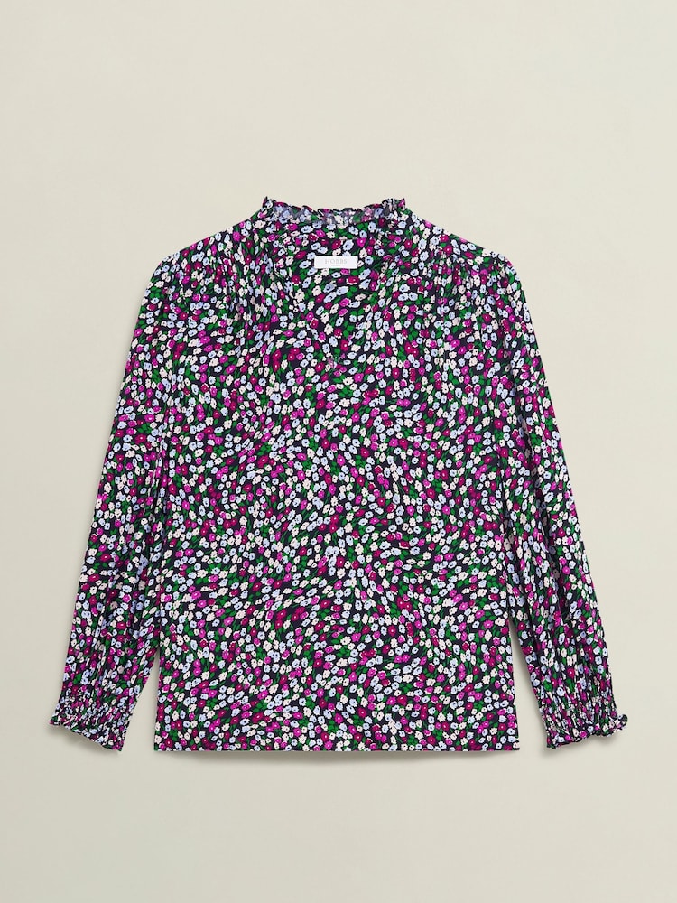 Hobbs Pink/Green Orelia Blouse - Image 5 of 5