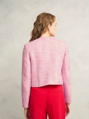 Hobbs Pink Darcy Tweed Jacket - Image 2 of 5
