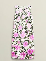 Hobbs White/Pink Fiona Dress - Image 5 of 5