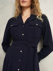 Hobbs Blue Myla Dress - Image 4 of 6