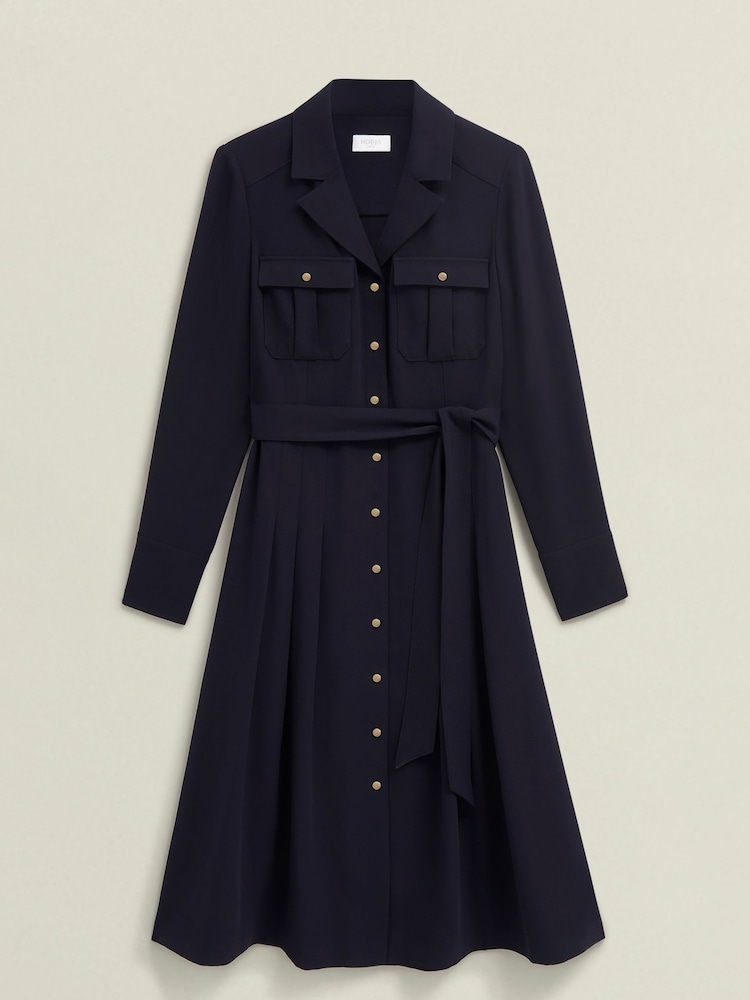 Hobbs Blue Myla Dress - Image 6 of 6
