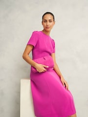 Hobbs Pink Eliana Dress - Image 3 of 6