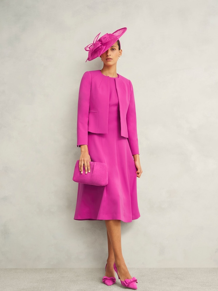 Hobbs Pink Eliana Dress - Image 4 of 6