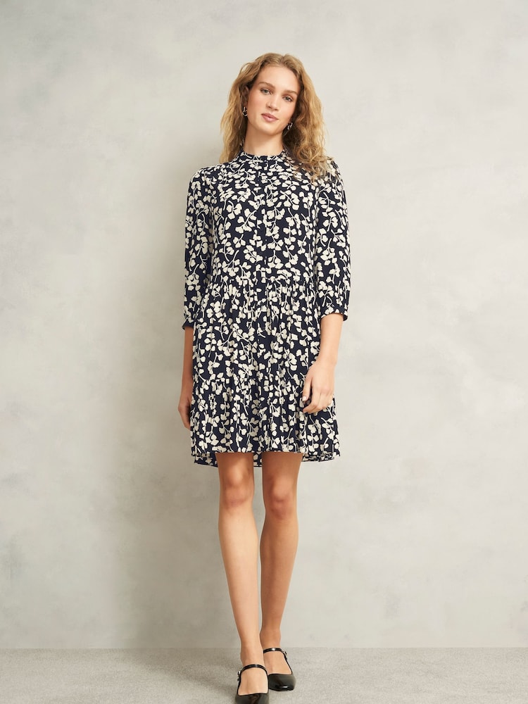 Hobbs Blue Lacey Dress - Image 1 of 4