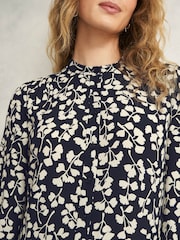 Hobbs Blue Lacey Dress - Image 3 of 4