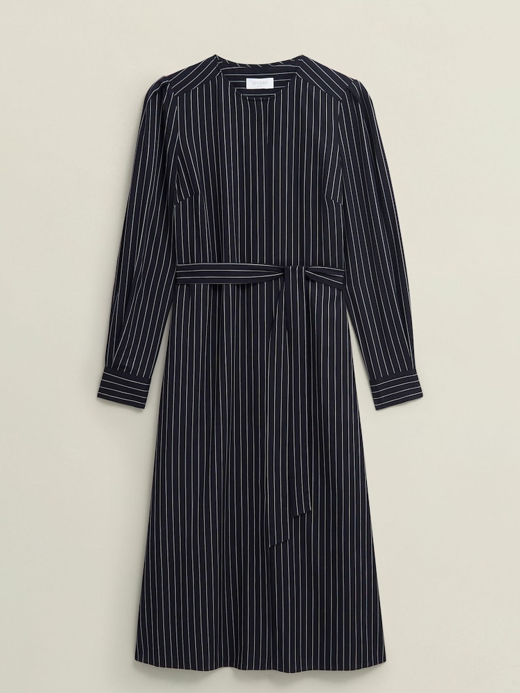 Hobbs Navy Ivory Finley Dress - Image 5 of 5
