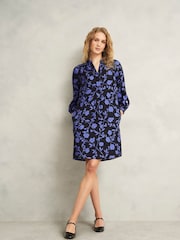 Hobbs Blue Valeria Dress - Image 1 of 7