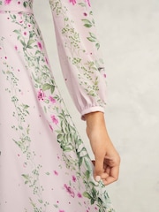 Hobbs Pink Fay Silk Dress - Image 6 of 7