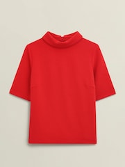 Hobbs Red Tali tshirt - Image 7 of 7
