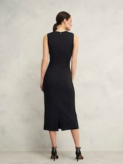 Hobbs Black Petite Hazel Ponte Dress - Image 2 of 4