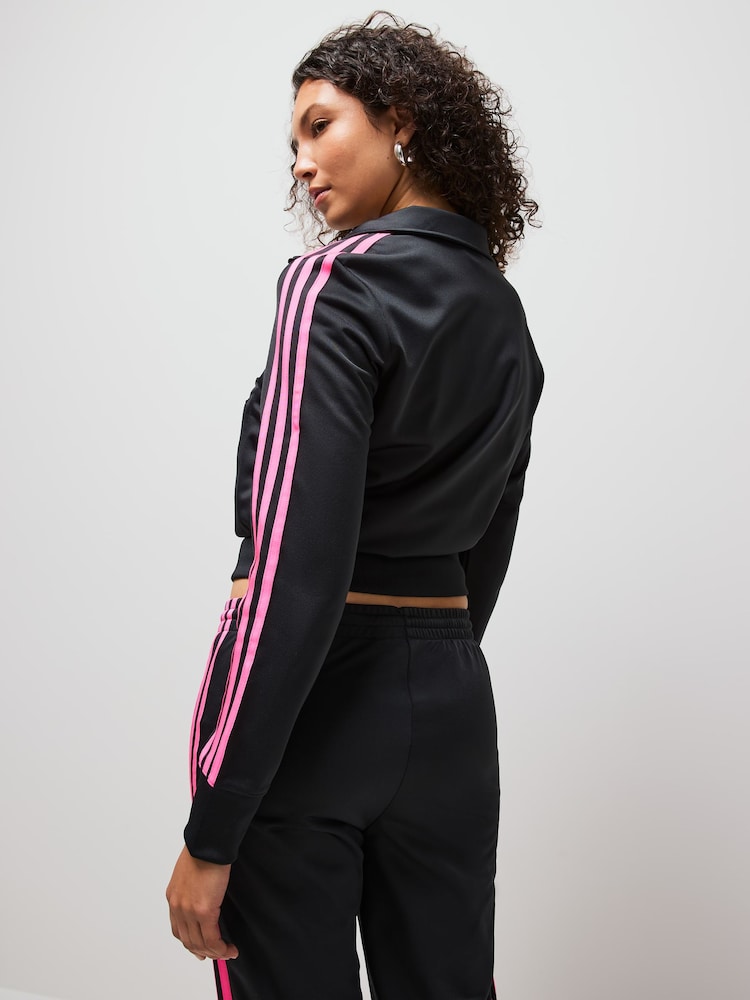Adidas Originals Black Grey Classic Firebird Track Pant Trousers - Image 2 of 7