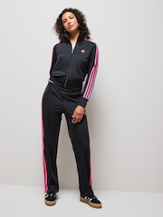 Adidas Originals Black Grey Classic Firebird Track Pant Trousers - Image 4 of 7