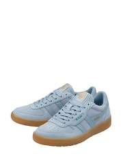 Gola Blue Ladies Hawk Suede '86 Lace-Up Trainers - Image 2 of 4
