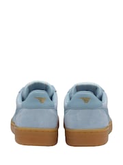 Gola Blue Ladies Hawk Suede '86 Lace-Up Trainers - Image 4 of 4