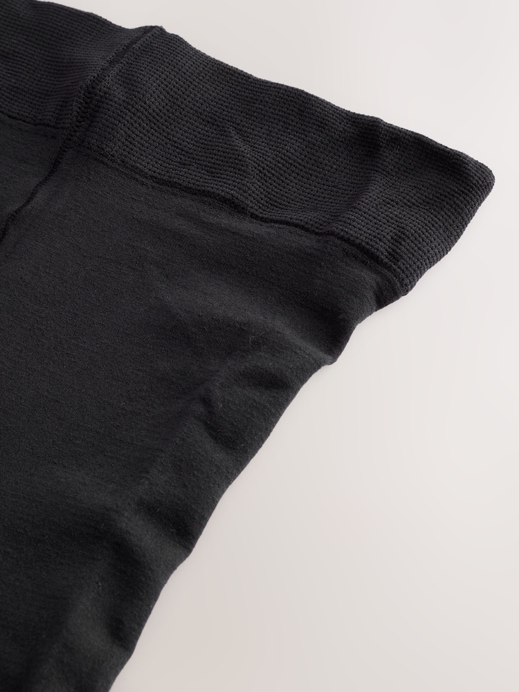 Melns - Garākas 80 denjē skolas zeķubikses 2 iepakojumā - Attēls 4 no 4