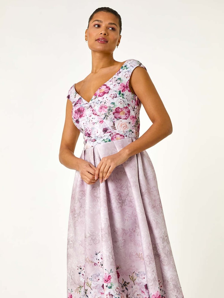 Roman – Midikleid mit floralem Print und Herzdekolleté - Bild 2 von 5