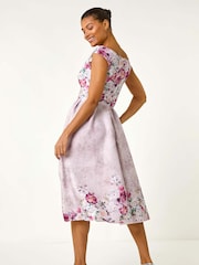 Roman – Midikleid mit floralem Print und Herzdekolleté - Bild 3 von 5