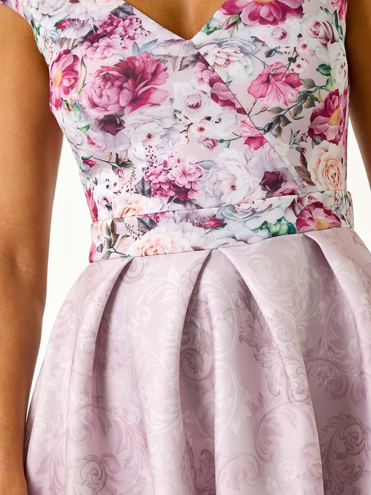 Roman – Midikleid mit floralem Print und Herzdekolleté - Bild 5 von 5