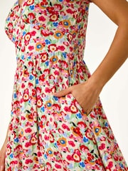 Roman Floral Print Tee-Midikleid - Bild 6 von 6