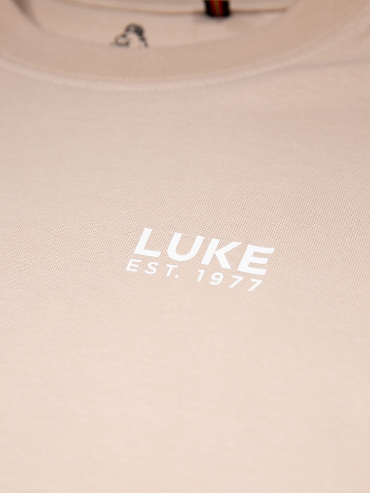 Luke 1977 Relaxed Fit Solstice Ride The Wave Dk Ecru 100% Cotton T-Shirt - Image 6 of 6