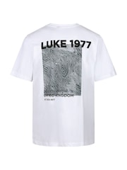 Luke 1977 Relaxed 100% Cotton Kalihi Fit White T-Shirt - Image 5 of 6
