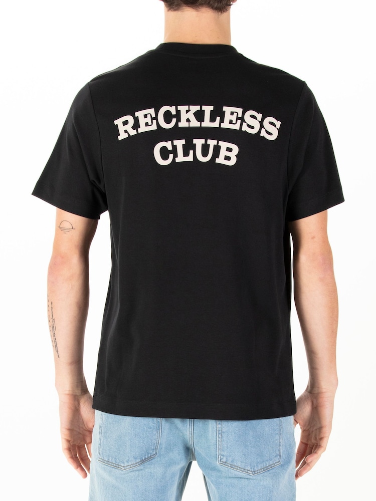 Luke 1977 Reckless Relaxed Fit 100% Cotton Black T-Shirt - Image 2 of 7