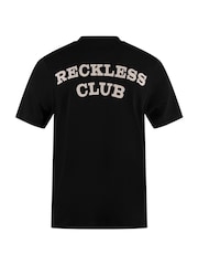 Luke 1977 Reckless Relaxed Fit 100% Cotton Black T-Shirt - Image 5 of 7