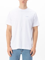 Luke 1977 Relaxed Fit 100% Cotton Umpire Triangle White T-Shirt - Image 1 of 6