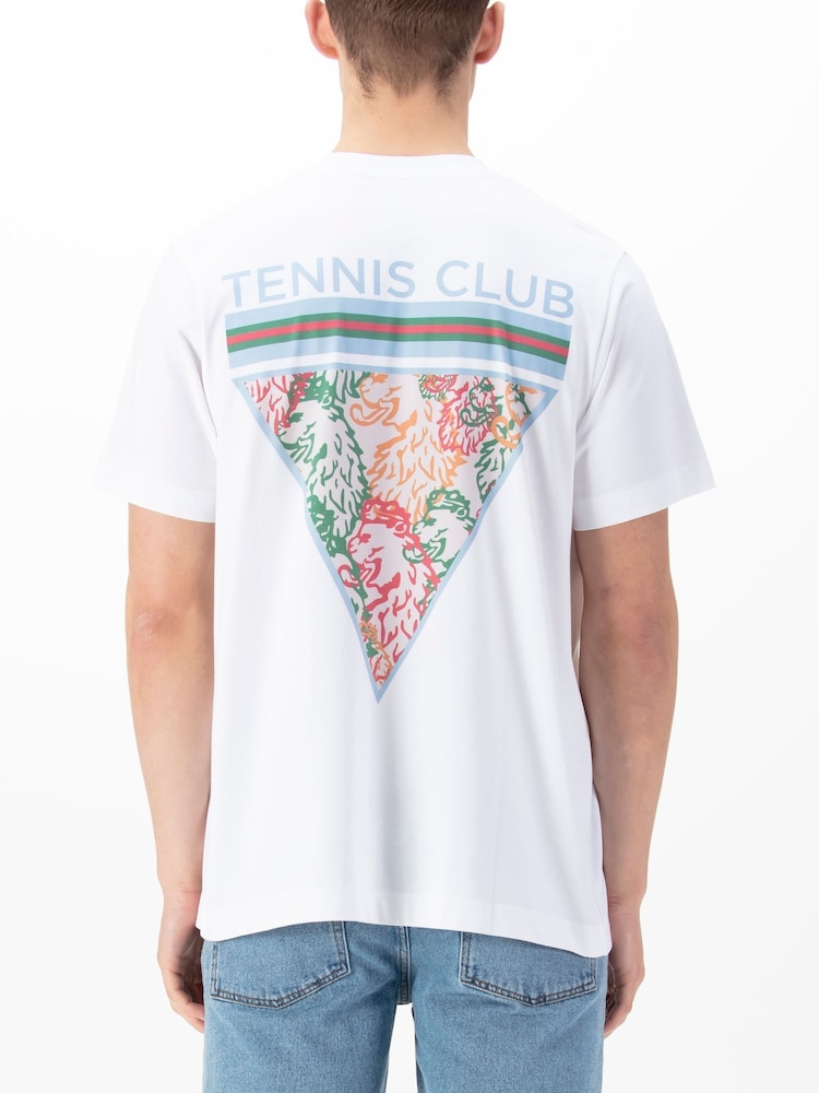 Luke 1977 Relaxed Fit 100% Cotton Umpire Triangle White T-Shirt - Image 2 of 6