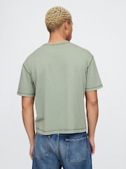 Grün - Gap – schweres, kastiges T-Shirt - Bild 2 von 4