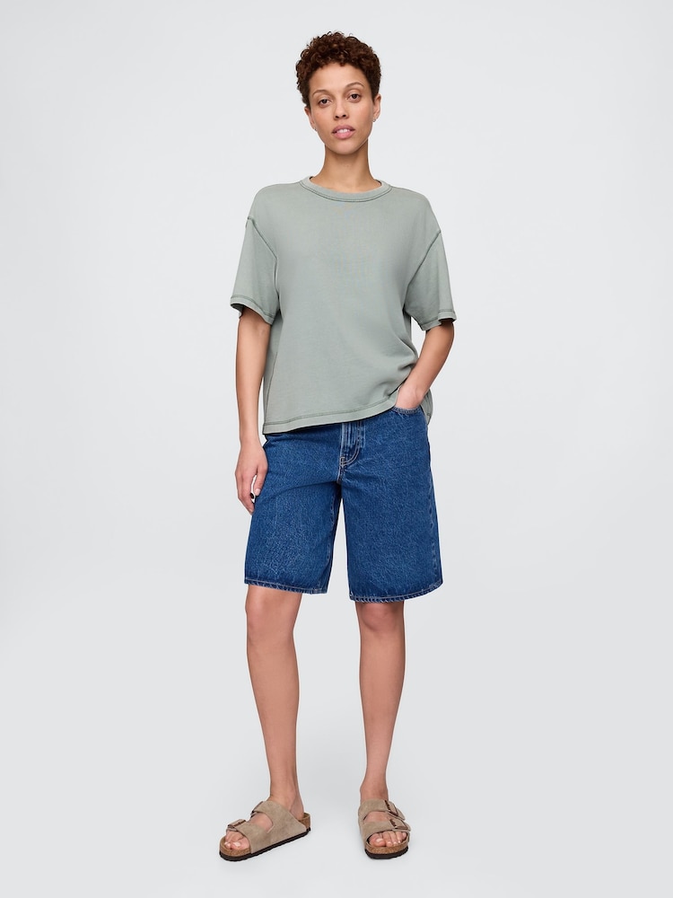 Grün - Gap – schweres, kastiges T-Shirt - Bild 4 von 4